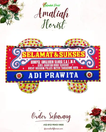 Papan Bunga Ucapan Selamat Lotu