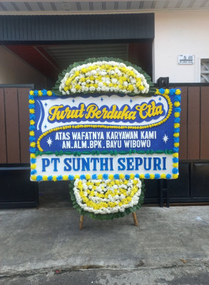 Papan Bunga Duka di Lotu